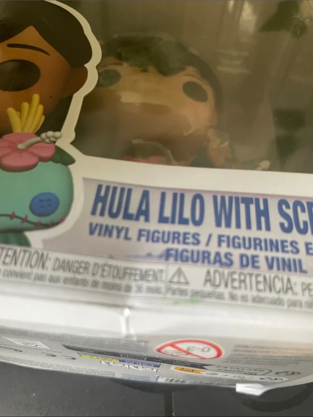 Funko POP! Hula Lilo with Scrump - aqua, pink, green (see pics box damage)